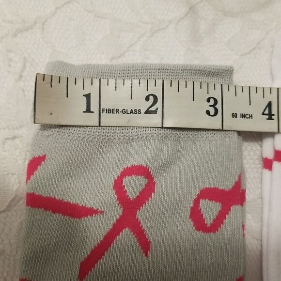 4-Pack: Breast Cancer Awareness mid calf Socks - Picture 3 of 8